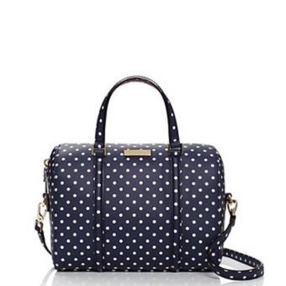 Kate Spade Navy/cream polka dot bag